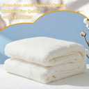 Natural Cotton Quilt Batting, 40" x 40" MidWeight (200g/m) Cotton Batting for Quilting All-Season, 100% Pure, Breathable & Soft-Ideal for Quilting, Sewing, Wearable Art & DIY