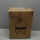 Makeup Organizer Countertop & Makeup Brush Holder with Lid 360 Rotating Clear Dustproof Skincare Holder for Vanity Bathroom Countertop, Ideal Gifts for Women, Transparent, Rose Gold