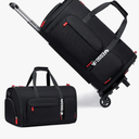 Rolling Garment Bags for Travel, Garment Bag with Wheels, Convertible Garment Duffel bag, Carry On Garment Bag with Shoe Compartment, Rolling Duffel Bag with Detachable Trolley System-Blue