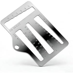 Honkador Universal Key Gauge Tool for Kwikset, Weiser, Weslock Locks, Master Key Decoder & Lock Pick Alignment, Professional Locksmith Measuring Tool, 1-Pack