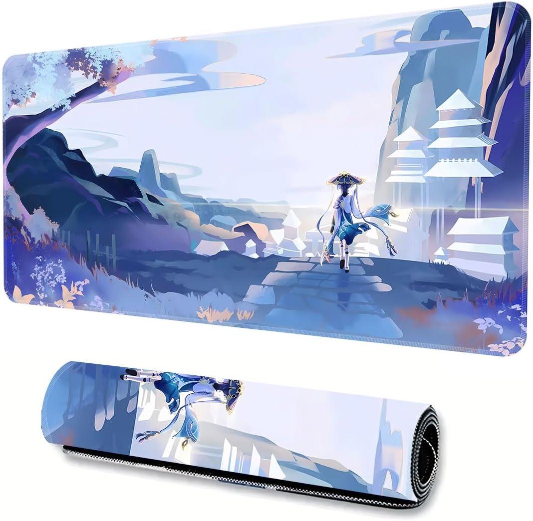 Genshin Impact Mouse Pad Large Gaming Mouse Pad Durable Non-Slip Natural Rubber Base Anime Mouse Pad for Office and Home Wanderer 2,23.6 * 11.8 inch Genshin Impact Mouse Pad Large Gaming Mouse Pad Durable Non-Slip Natural Rubber Base Anime Mouse Pad for Office and Home Wanderer 2,23.6 * 11.8 inch