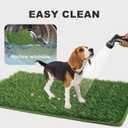 HQ4US 4LEGS Artificial Grass, Dog Pee Grass Pads for Dogs Potty, 2PCS Odor Free Fake Grass for Dogs X-Large 4332 with Countless Drainage Holes, Dog Potty Grass Hemmed Edge Realistic