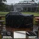 86 Inch Island Grill Cover - 600D Heavy Duty Waterproof All Weather Protection Extra Large Grill Covers,Island with Left/Right Grill Head,Grill Cover for Outdoor Grill,BBQ Cover