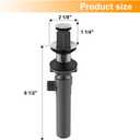 Pop-up Sink Drain Stopper with Lift Rod - Universal Bathroom Sink Drain Kit for Lavatory & Vanity Sink with Overflow, Fit Most US Drains (Chrome)