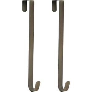 Sattiyrch 15" Wreath Hanger for Front Door,Sturdy Steel Wreath Door Hanger,Over The Door Hanger Hook (Bronze,2)