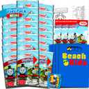 Thomas and Friends Mini Party Favors Set for Kids - Bundle with 24 Mini Thomas the Train Grab n Go Play Packs with Coloring Pages, Stickers, More (Thomas and Friends Birthday Party Supplies)