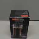 Bodum 12oz Brazil French Press Coffee Maker, High-Heat Borosilicate Glass, Black - Made in Portugal