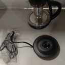 Chefman Electric Kettle with Tea Infuser, Compact 1L (4 Cups), 1500W, Removable Lid for Easy Cleaning, Boil-Dry Protection, Stainless Steel Filter, BPA Free, Auto Shut Off, Small Electric Tea Kettle (Black)