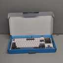 Linky 87 Wireless Mechanical Keyboard,Tri-Mode BT5.0/2.4GHz/USB-C Hot Swappable Custom Keyboard, Linear Switches,RGB Backlit Computer Gaming Keyboards for PC/Tablet/PS/Xbox(Blue Stone)