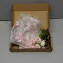 Kigley 38 Pcs Fairy Cake Toppers Garden Topper Fairy Cake Decoration Pink Mushroom Butterfly Flowers Dessert Decoration for Birthday Baby Shower Party Favors