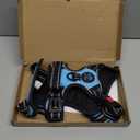 PHOEPET No Pull Dog Harness Medium Reflective Front Clip Vest with Handle, Adjustable 2 Metal Rings 3 Buckles,[Easy to Put on & Take Off] (M, Blue)