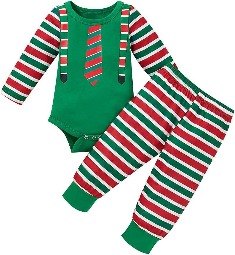 Hifot Baby Girl Boy Romper Newborn Clothes My First Christmas Long Sleeve Jumpsuit