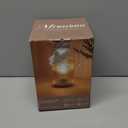 Battery Operated Lamp, Cordless Table Lamp with Timer, Desk Bedside Lamps with LED Warm Light, Glass Small Table Lamp for Bedroom, Bathroom, Living Room, Home Decor - Amber