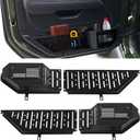 2 Pcs Metal Front Door Pocket Organizer Compatible with 2018-2025 Jeep Wrangler JL JLU 4XE,2020-2025 Gladiator JT Storage Box (Not Fit for Power Seats)