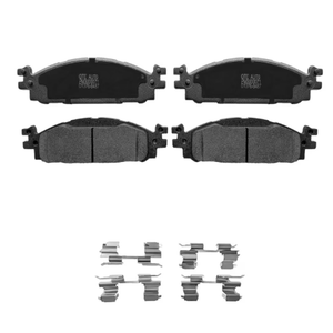 Front Ceramic Brake Pad Kit For 2009-2019 Ford Flex, 4 Pcs