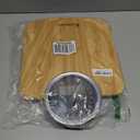 Adamson Hybrid 2-in-1 Analog & Digital Weighing Scale for Body Weight up to 400lbs - Thick Tempered Glass - Extra Large Display - Easy to Read Digital Bathroom Scale - Wood with White Backlight