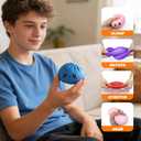Dumpling Squishy, 3.4 Inch Squishy Dumpling Mystery Box, Colorful Dumpling Stress Balls Fidget Sensory Toy, Easter Basket Stuffers with Food Steamer Stretchy Desk Toys (1 Pack)