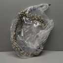 NeoL'artes 60 inch White Pip Berry and Burlap Rustic Garlands for Holiday Home Decor and Craft (White)