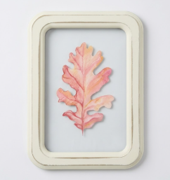 HH 11.8in Clear Wall Sign Leaf Red
