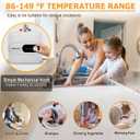 4 Gallon Water Heater Under Sink Instant Hot Water Heaters 1500W 110V 120V Mini Tank,Under Counter Water Heater with Safety Vavle 1/2" NPT for Kitchen,Bathroom,Camper,RV,White