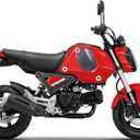 Mokuo Motorcyle Fairing Kit in ABS Material Compatible with 2021-2024 Honda Grom Msx 125 SF, Red Color