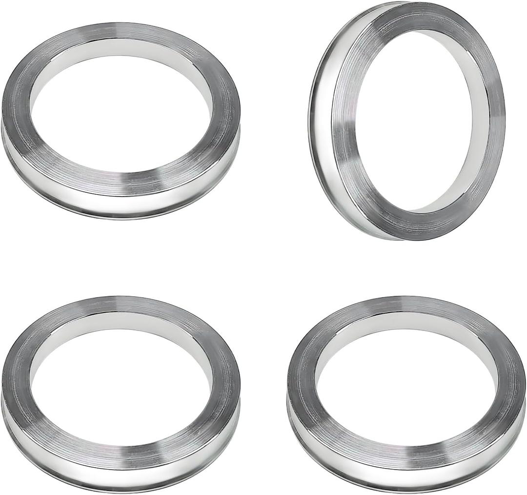 4 PCS Hub Centric Rings, 56 ID to 73 OD Aluminum Alloy Wheel Center Bore Shaft Shock Absorbing Spacer, Wheel Hubrings Compatible with Most Vehicles