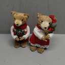 Lulu Home 2 Packs Christmas Decorations, Xmas Tabletop Ornaments for Mantel Fireplace Window Sill Holiday Indoor Decor & Gifts