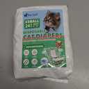 Pet Soft Disposable Cat Diapers - Diaper for Female & Male Cats, Puppy Doggie Diapers for Female Dogs with Adjustable Foam Tail Hole, X-Small (24Pcs, GN Flowers)
