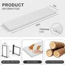 Floating Shelves, 24 In Bookshelves for Room Wall, Shelves on Wall (White)