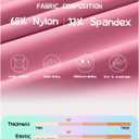 Girls Leggings with 2 Pockets Soft Stretchy Athletic Leggings for Girls Dance Workout Running Yoga Activewear (10-12 Years, Red)