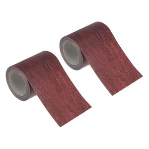 PATIKIL Wood Grain Repair Tape 2.2" x15ft,2 Pcs Self Adhesive Realistic Textured Repair Tape Patch for Floor Door Table Cabinets Desk,Dark Chestnut Mahogany