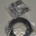 6AN 3/8 PTFE E85 Hose Braided Fuel Line Fitting Kit 10FT Transmission Oil Cooler Line Nylon Stainless Steel Black (AN6)