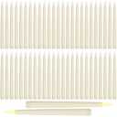 Baquler 50 Pcs 9.7 Inches Flameless Taper Candles Bulk Battery Operated Taper Candles Ivory LED Candlesticks Flickering for Christmas Wedding Home Decor