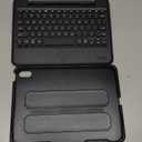 ZAGG Rugged Book iPad 11" (A16)/ 10.9" (Gen 10) Case - Durable Wireless Keyboard Case, Military-Grade Drop Protection, Multi-Device Pairing, Detachable Backlit Keyboard, Black