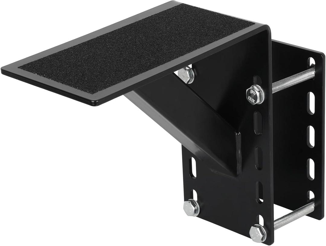 Frame Mounted Trailer Step,Boat Trailer Step,Supports up to 300 lbs,Non-Slip Surface (1 Pack, Black)