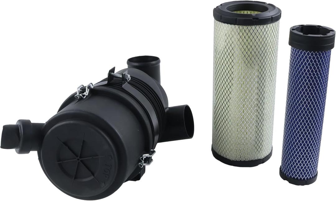 DVPARTS Air Cleaner Assy With Inner and Outer Filters Skid Steer 6667385 Compatible with Bobcat 863 Skid Steer