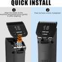 3 Pack 15# Detachable Dog Grooming Steel Blades,Compatible with Andis,Oster A5,Wahl KM-10 Series,Cut Length 3/64" 1.2MM Black