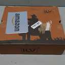 IUV Cowboy Boots For Women Knee High Western Cowgirl Boots Snip Toe Side Zipper Chunky Heel (8.5, Black)