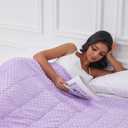 Weighted Blanket for Women and Men, Comfortable and Soft Throw Weighted Blanket with Premium Glass Beads for All Season 5 lbs 40"x60" Purple