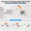 TURS 10-Piece Bathroom Hardware Accessories Set Brushed Nickel Towel Bar Holder Set SUS304 Stainless Steel Towel Racks for Bathroom Wall Mounted, 23.6-Inch