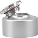 Bevinsee Power Steering Fluid Reservoir Cap Kit Compatible with BMW M54 M52 Engine E90 E46 E60 E36 E85 Z4 E53 E83 E84 X1 X3 X5 Silver Aluminum