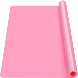 Gartful Pink Oversize Silicone Mat 27.6" x 19.7", Silicone Sheet for Crafts, Nail Arts, Painting, Epoxy Resin Jewelry Casting Mat, Countertop Protector, Table Placemat Pad, Nonstick Nonskid (70 x 50cm x 0.8mm)