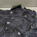 Travelkin Luggage Cover For Suitcase Tsa Approved, Suitcase Cover Protector Fits 18-32 Inch Luggage(M for 22-25 Inch Luggage) (2-Air Line BLACK)