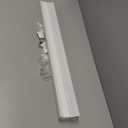 BlindsAvenue Cordless Top Down Bottom Up Cellular Honeycomb Shade, 9/16" Single Cell, Light Filtering, Cotton White, Size: 32" W x 72" H