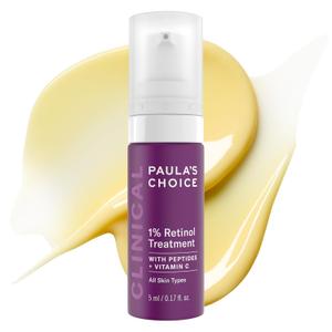 Paula's Choice CLINICAL 1% Retinol Face Treatment with Peptides, Vitamin C & Licorice Extract, Anti-Aging Skin Care Serum, Fine Lines & Wrinkles, Fragrance Free