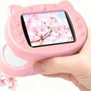 Handheld Digital Mini Microscope for Kids: 1000X 4K Portable Pocket 2.4" Screen Microscopes Toys STEM Electronic Learning Educational Science Kit 8-12 Birthday Gift 4 5 6 7 Year Old Boy Girl (Pink)