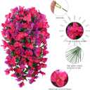 Faux Bougainvillea Artificial Flowers Plants for Outdoors Outside Decoration, 2pcs Fake Flowers Silk Long Trailing Vines UV Resistant Realistic for Front Door Porch Planter Urn Patio Balcony Yard, Mix
