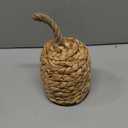 CHI AN HOME 4.4lbs Natural Door Stopper for Bottom of Door Decorative Heavy Duty Door Stop with Handle Wicker Cute Door Stopper for Modern Farmhouse Water Hyacinth Home Decor 4.7" D x 6.3" H