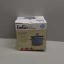 Bella 1.5 Qt Slow Cooker with 3 Heat Manual Control, Ceramic Nonstick Coating, Dishwasher Safe Stoneware Pot and Tempered Glass Lid, Tangle Free Cord Wrap & Cool Touch Handles, Surf