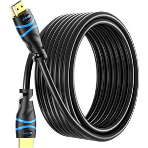 BlueRigger 4K HDMI Cable 50 FT (4K 30Hz, 18Gbps HDMI Cord, HDR10, in-Wall CL3 Rated, High Speed, HDCP2.2, eARC) - Long HDMI Cable compatible with Home Theatre, HDTV, Gaming Consoles, Streaming Devices
